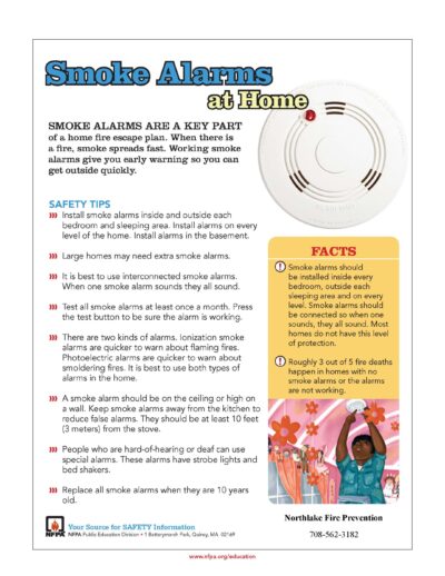 Smoke Alarms Pamphlet